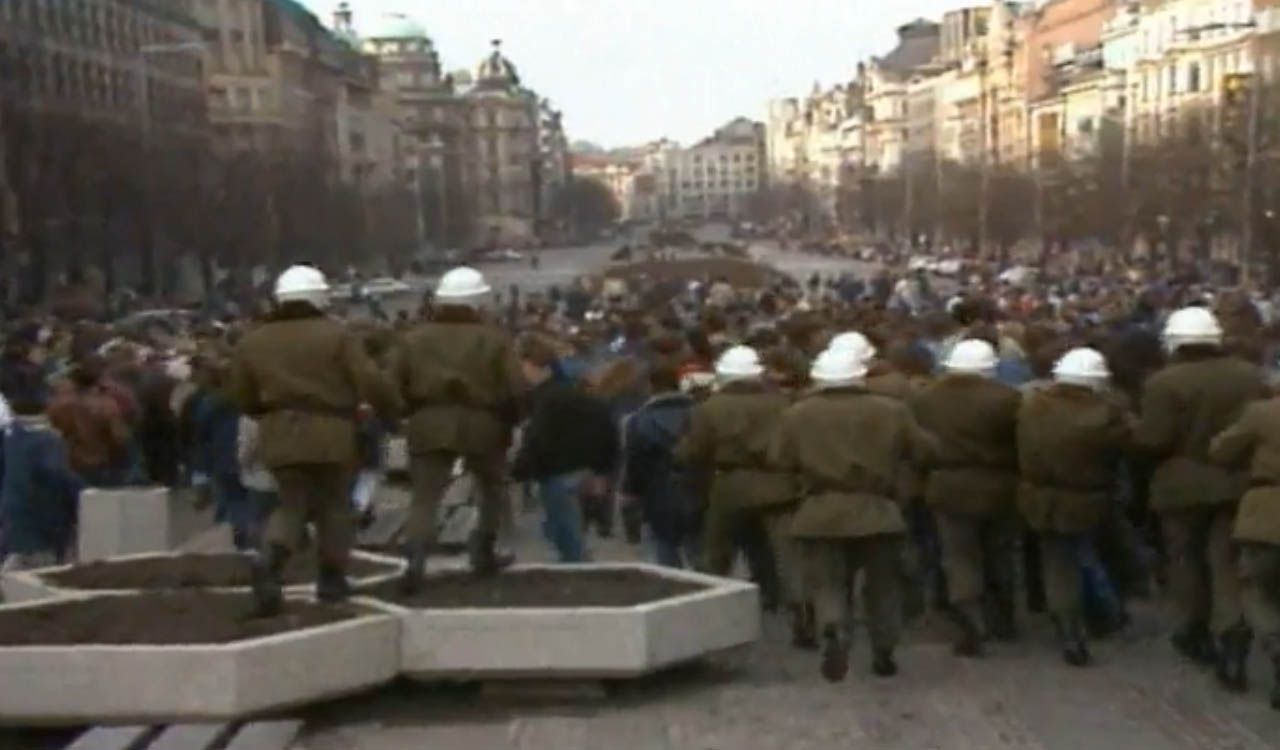 Palachův týden, leden 1989, Václavské náměstí