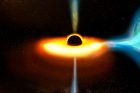 Černá díra doslova požírající hvězdu