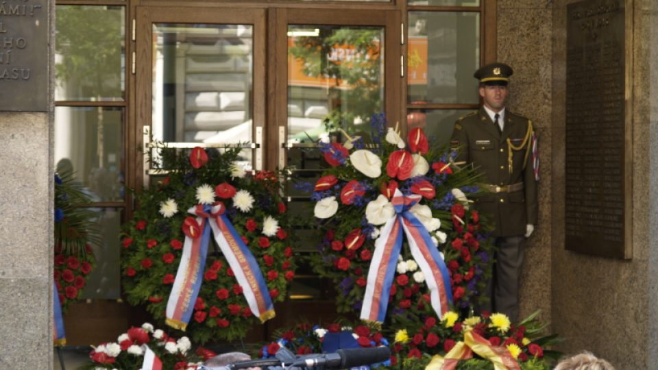 Pietní akt s kladením smutečních věnců, kterým jsme si připomněli 41. výročí uctění památky padlých při okupaci Československa v srpnu 1968.