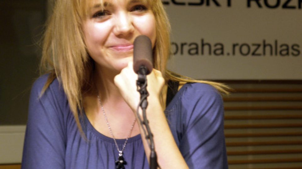 Lucie Vondráčková ve studiu