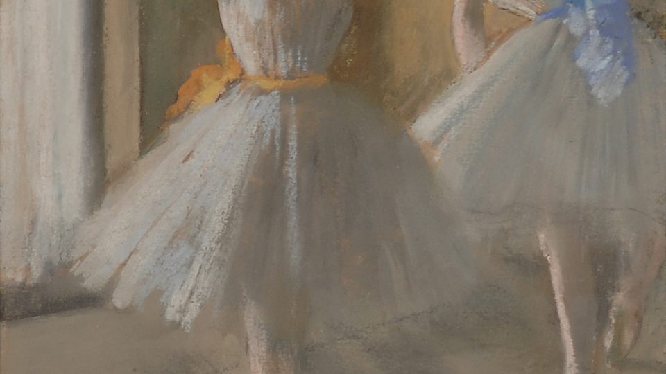 Edgar Degas - Deux Danseuses au Foyer (L'ecole de danse), 1873-5