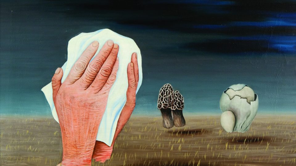 Toyen (1902–1980): Smutný den, 1942, olej, plátno, 60 x 92 cm (soukromá sbírka)