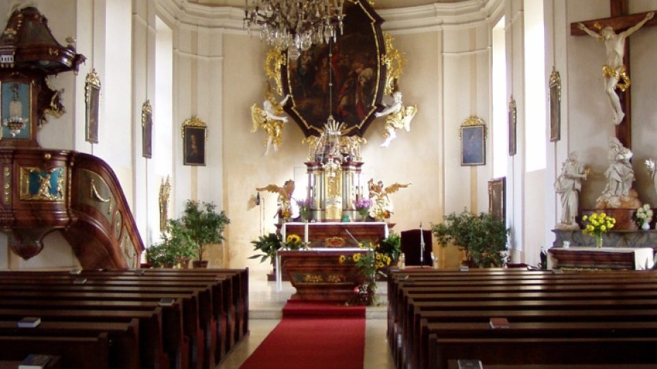 Kostel sv. Václava ve Zvoli - interiér