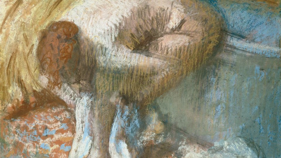 Edgar Degas:  Žena sušící si nohy po koupeli, asi 1893 /Kolekce Jana Krugiera 