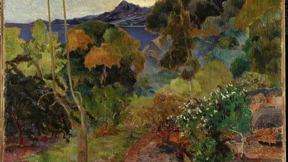 Paul Gauguin: Krajina na Martinique, 1887, olej na plátně