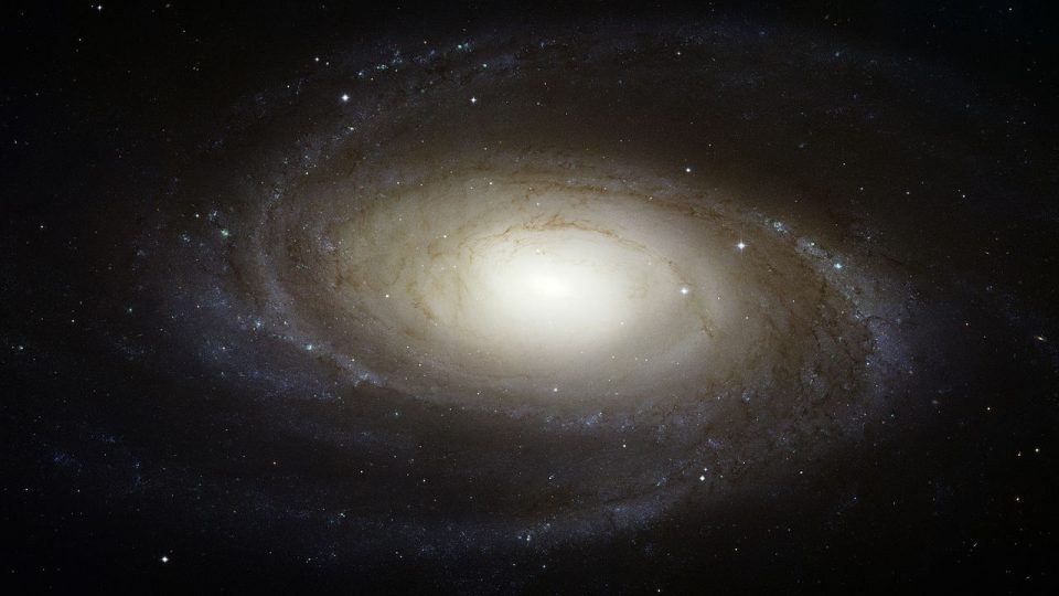 Spirální galaxie M81 v souhvězdí Velké medvědice na snímku Hubbleova kosmického dalekohledu