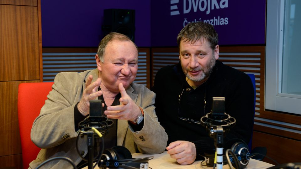 Vítězslav Jandák a Tomáš Töpfer moderátoři pořadu U Kalicha