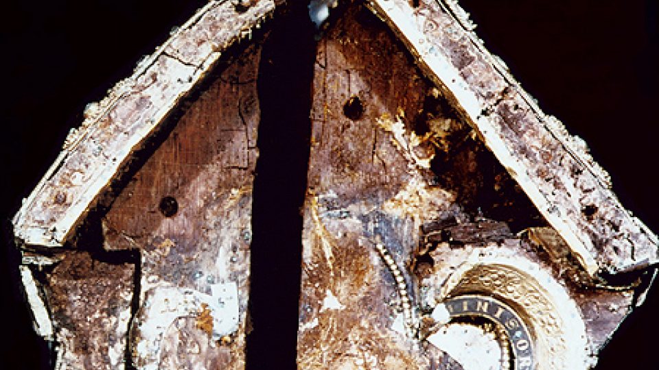 Stav původního jádra relikviáře sv. Maura po nálezu