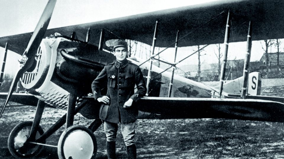 Pilot Vilém Stanovský a jeho Spad VII