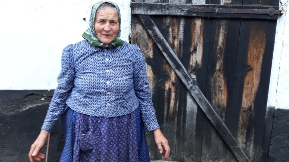 Marie Nejedlová, obyvatelka české vesnice v rumunském Banátu