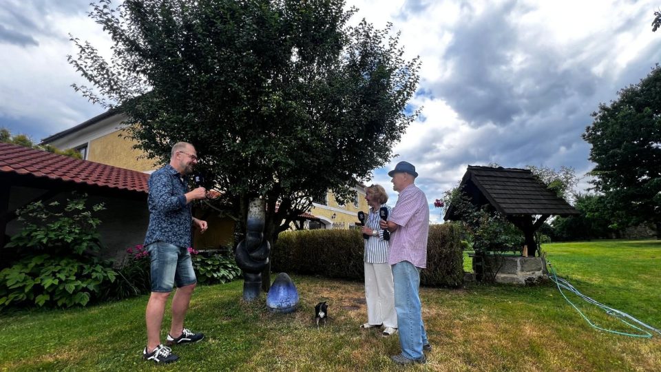 Václav Žmolík na návštěvě u Jaroslava a Lucie Němečkových
