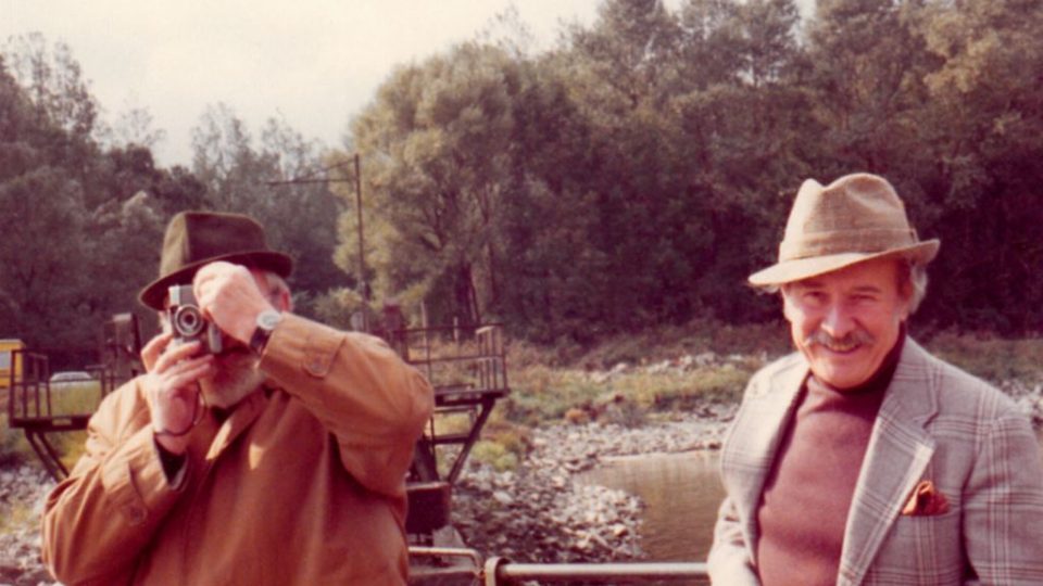 Poslední setkání Voskovce a Wericha v Rakousku v roce 1974 - foto Bohumil Brejcha