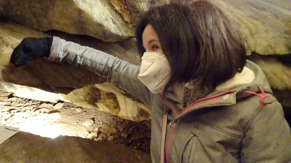 Meteor v Chýnovské jeskyni a Kateřina Březinová