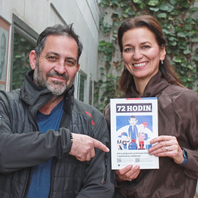 Amar Ibrahim s moderátorkou Adélou Gondíkovou | foto: Elena Horálková,  Český rozhlas