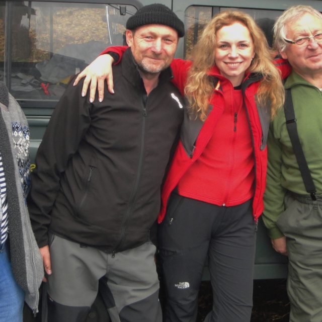 Účastníci výpravy: Tomáš Černý,  Karel Klinovský,  Martina Kociánová a Václav Cílek | foto: Martina Kociánová,  Český rozhlas