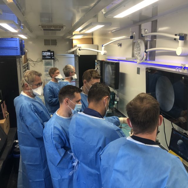 Tréninkový operační sál v kamionu | foto: Jana Beránková,  Český rozhlas