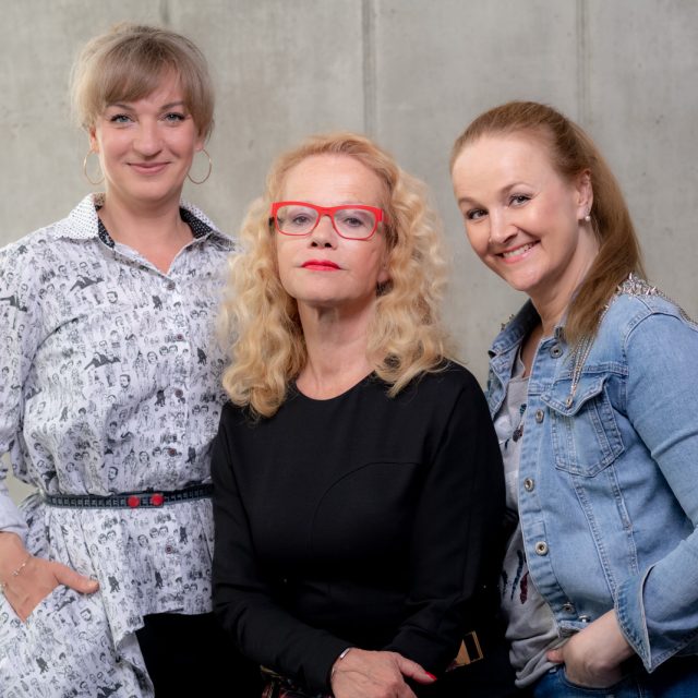 Polední sirény Jitka Asterová,  Linda Finková a Sandra Pogodová | foto: Khalil Baalbaki,  Český rozhlas,  Český rozhlas