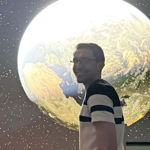 Astrofyzik Václav Pavlík a moderátorka Pavla Hubálková | foto: Kateřina Dvořáková,  Český rozhlas