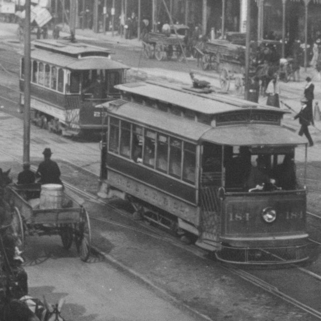 Tramvaje v USA kolem roku 1900 | foto: Unsplash,  Library of Congres,  Licence Unsplash