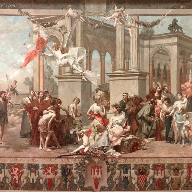 Národní divadlo: opona Vojtěcha Hynaise | foto: Národní divadlo