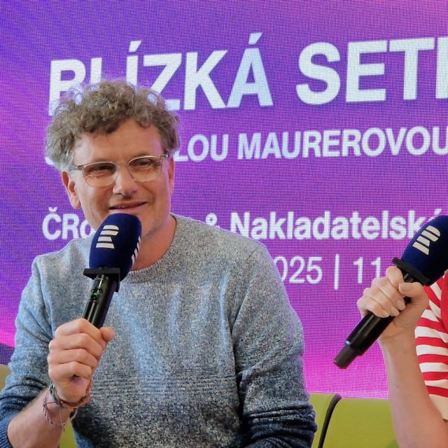 Patrik Hartl a Michaela Maurerová | foto: Michal Rajnoch,  Český rozhlas