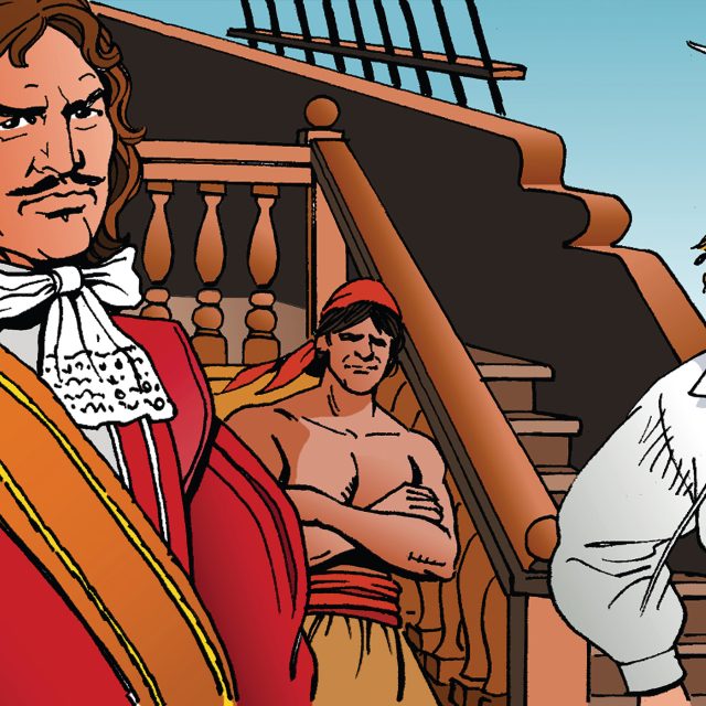 U břehů neznámého ostrova,  který není zakreslený na mapě,  ztroskotá v bouři obchodní loď | foto: Shutterstock