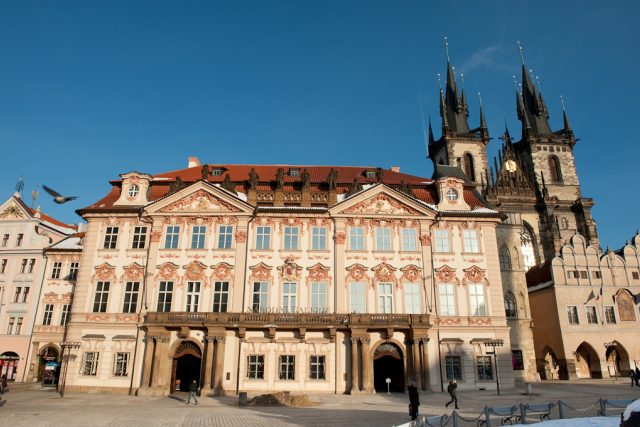 Palác Kinských,  Staroměstské náměstí,  Kostel P. Marie před Týnem,  Praha 1 | foto: Khalil Baalbaki,  Český rozhlas