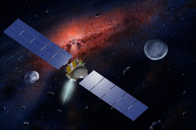Umělcova představa mise Dawn k Vestě a Ceres | foto:  NASA