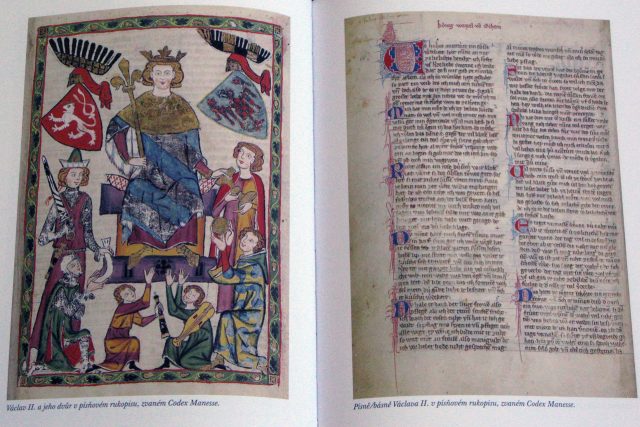 Václav II. a jeho dvůr v rukopisu zvaném Codex manesse v knize Královský dvůr Václava II. | foto: Adriana Krobová