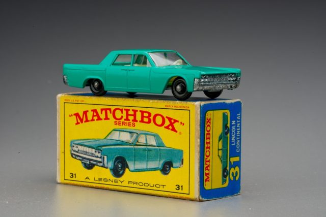 Nejstarší varianta vůbec prvního modýlku Matchbox  (1953) | foto: Gabriel Urbánek,  Uměleckoprůmyslové muzeum Praha