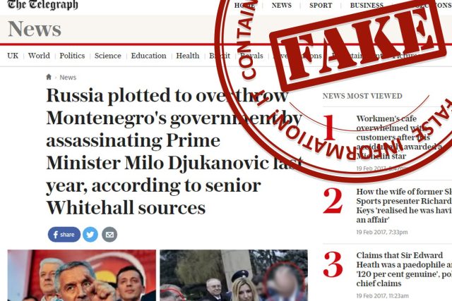 Ruské ministerstvo zahraničí spustilo webovou stránku,  kde označuje údajně falešné zprávy. Razítkuje je nápisem „dezinformace“ | foto:  Ministerstvo zahraničních věcí Ruské federace