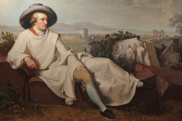 Nejznámnější portrét Goetheho od Tischbeina | foto: Michaela Krčmová