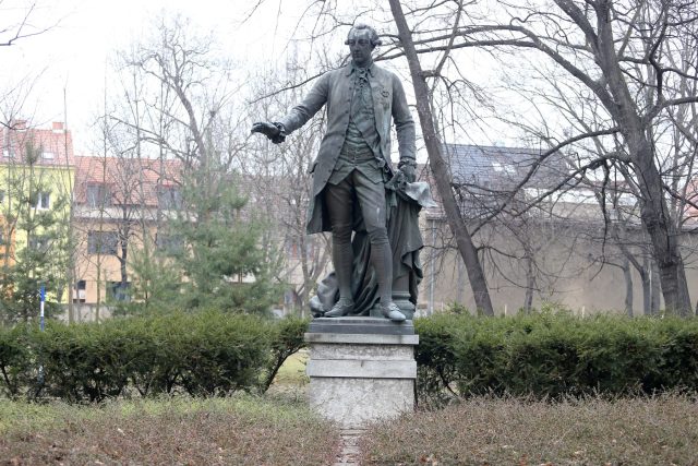 Pomník Josefa II. stával před Německým domem na dnešním Moravském náměstí v Brně | foto: Anna Vavríková,  MAFRA / Profimedia