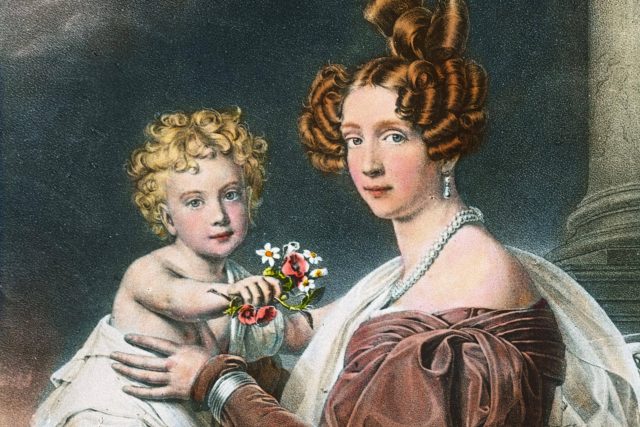 Josef Stieler: Princezna Žofie Bavorská se synem Františkem Josefem  (1832) | foto: Profimedia
