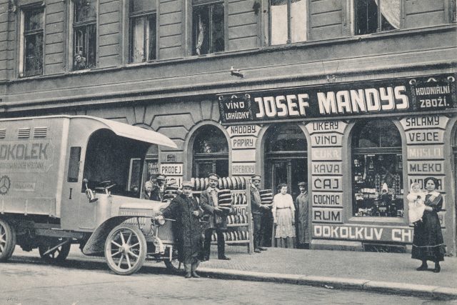 Pekařství František Odkolek,  obchod Košíře  (1915) | foto: Profimedia