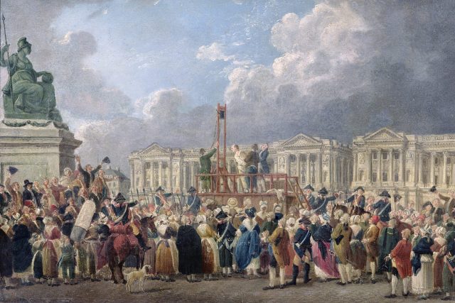 Poprava gilotinou kolem roku 1793 | foto: Pierre-Antoine Demachy,  Profimedia