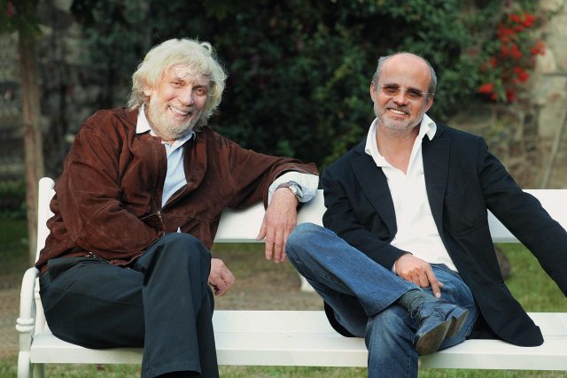 Skladatel Petr Hapka a textař Michal Horáček  (2003) | foto: David Neff,  MAFRA / Profimedia