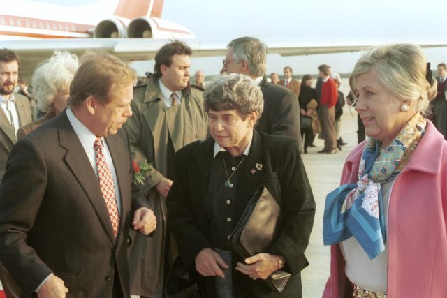 Rita Klímová a Václav Havel | foto: Stanislav Peška,  ČTK