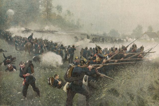 Pruské vojsko během bitvy u Hradce Králové  (1866) | foto: Profimedia