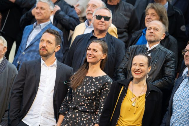 Detail jazzmanů při focení