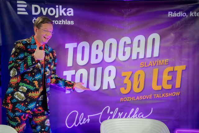 Aleš Cibulka a oslava 30 let Toboganu | foto: Khalil Baalbaki,  Český rozhlas