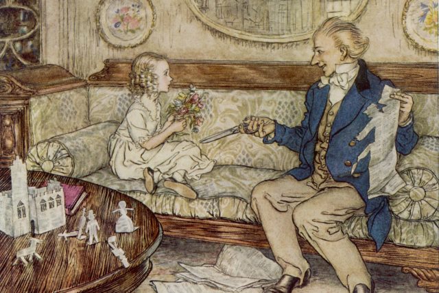Arthur Rackham: Hans Christian Andersen vypráví holčičce pohádky | foto: Profimedia