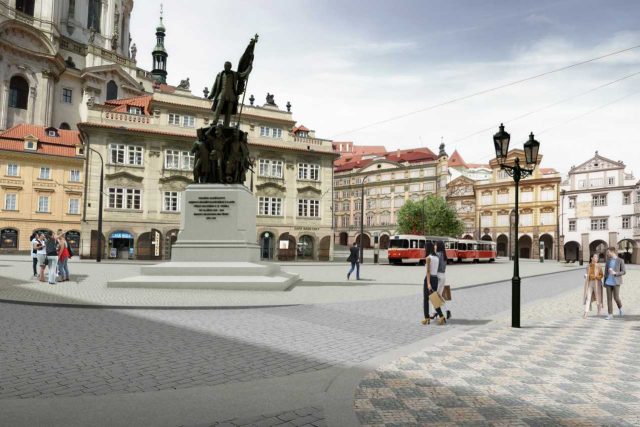 Vizualizace návratu pomníku Radeckého na Malostranské náměstí v Praze | foto:  Spolek Radecký Praha