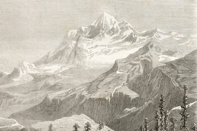 Le Tour du Monde: Výhled na horu Gauri Sankar v Himálaji  (1860) | foto: Shutterstock