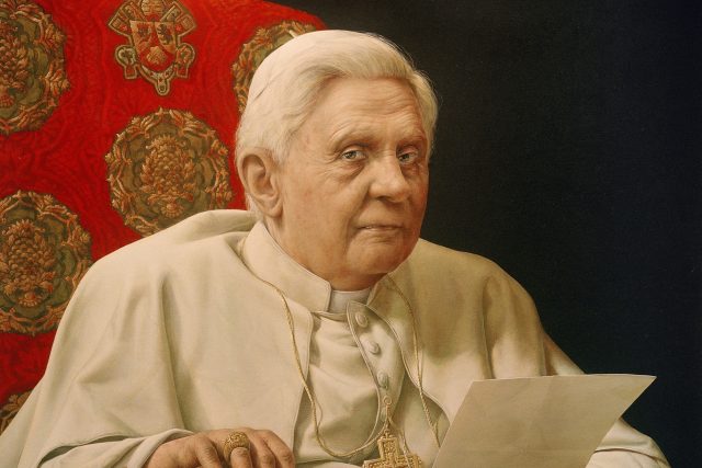 Papež Benedikt XVI. Joseph Ratzinger na portrétu | foto: Profimedia