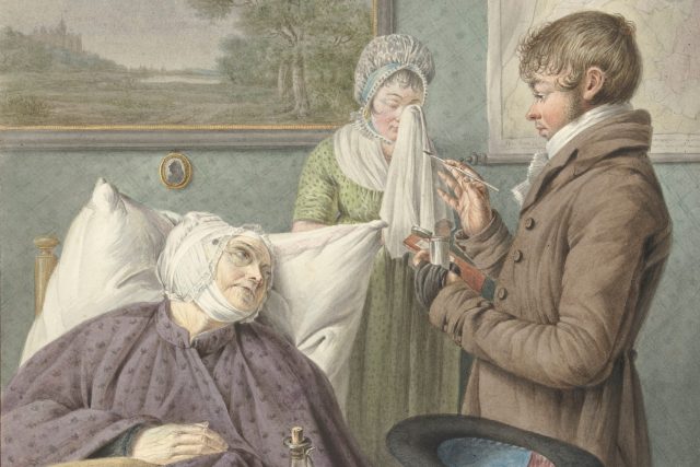 Wybrand Hendriks: Doktor na návštěvě u staré ženy  (18. století) | foto: Profimedia