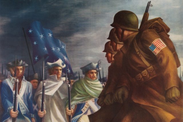 Americký válečný plakát | foto: Fotobanka Unsplash,  Boston Public Library,  Licence Unsplash
