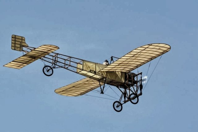 Historický stroj Blériot XI | foto: Petr Bušta,  Český rozhlas