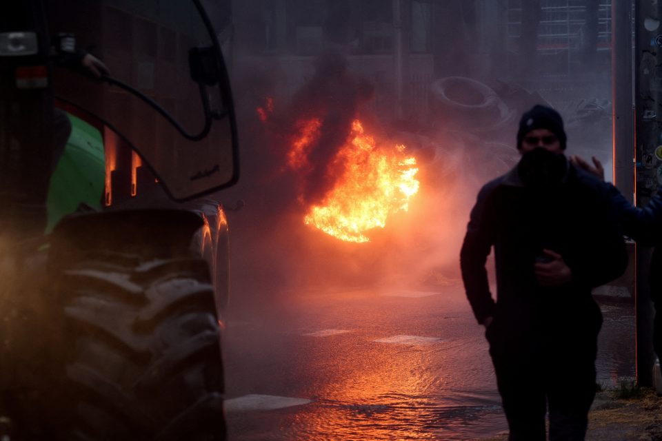Protesty farmářů v Bruselu  (archivní foto z 26. 2. 2024) | foto:  Yves Herman,  Reuters