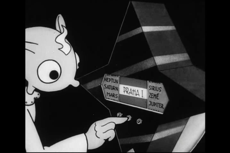 Všudybylovo dobrodružství kombinuje dokumentární,  animovaný a loutkový film. Hurvínek se ve filmu z roku 1936 vydává i do daleké budoucnosti. | foto: Martin Hrnčíř,  Český rozhlas